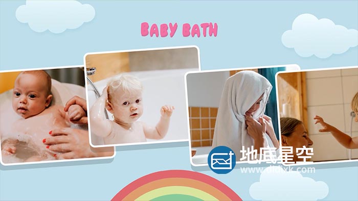 AE模板-多彩时尚卡通儿童婴儿照片创意视频相册片头 Autumn Baby Collection B161