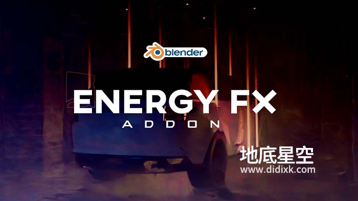 Blender插件-酷炫能量冲击波光线特效元素 Energy FX