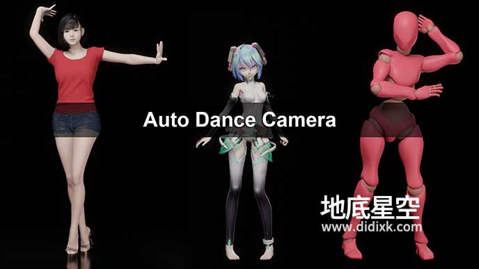 Blender插件-舞蹈自动生成摄像机动画 Auto Dance Camera V2.3.1 With Audio Beat