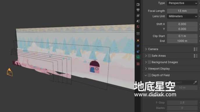 Blender插件-图片导入分层摄像机动画插件 Camera Plane v1.5.0