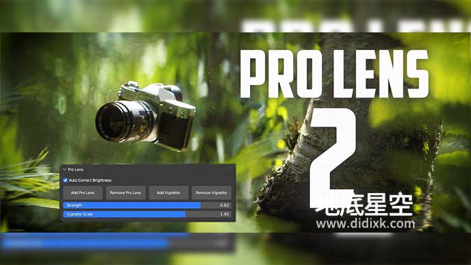 Blender插件-镜头背景虚焦插件 Pro Lens V2.1