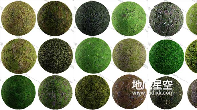 贴图素材-30组草地草坪纹理贴图 Artstation – 30 Grass Texture