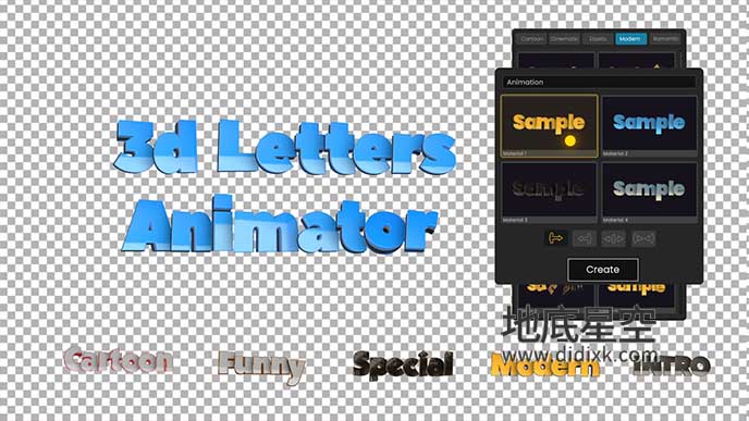 AE脚本-120个三维文字标题动画预设 3D Letters Animator v1.0