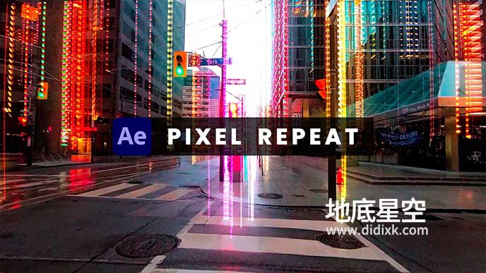 AE插件-中文汉化版像素重复循环动画视觉特效 Pixel Repeat v1.0 Win